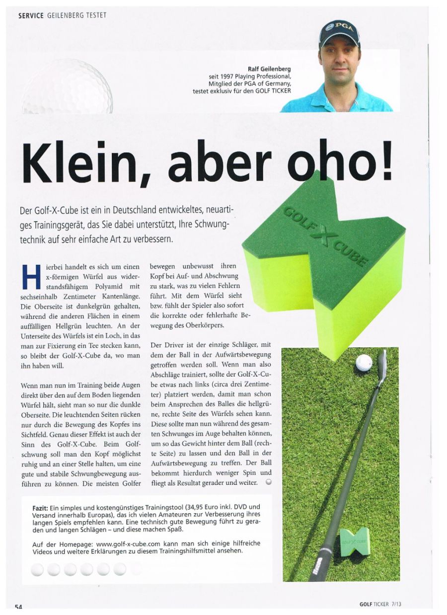Golf Ticker Juli 2013